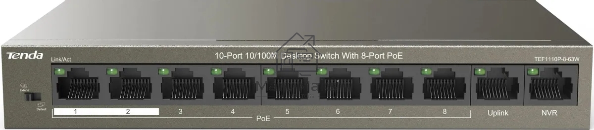 Коммутатор IP-COM 10PORT 10/100M F1110P-8-63W