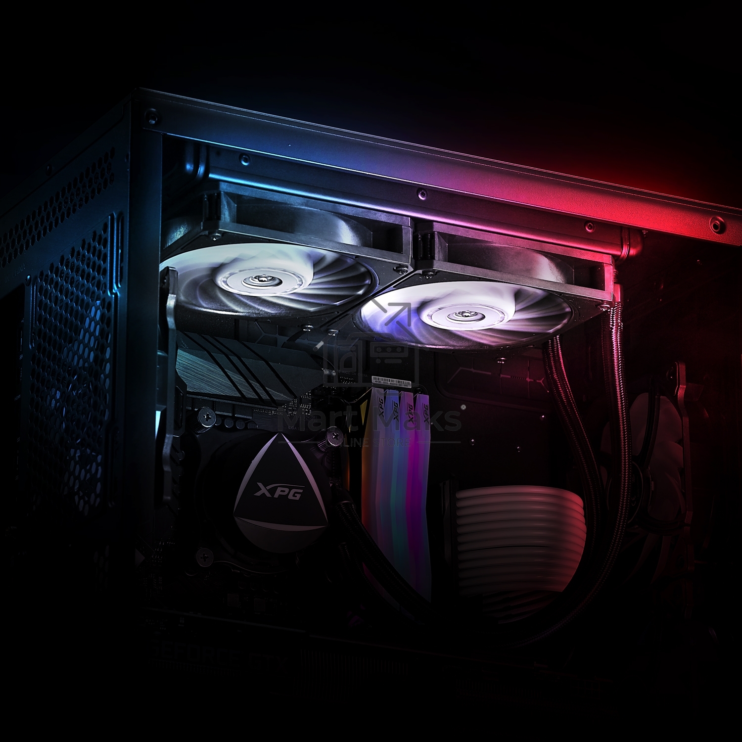Вентилятор для корпуса ADATA XPG VENTO 120 ARGB черный, 120 мм, 1850 об/мин, 21 дБ, 3 pin