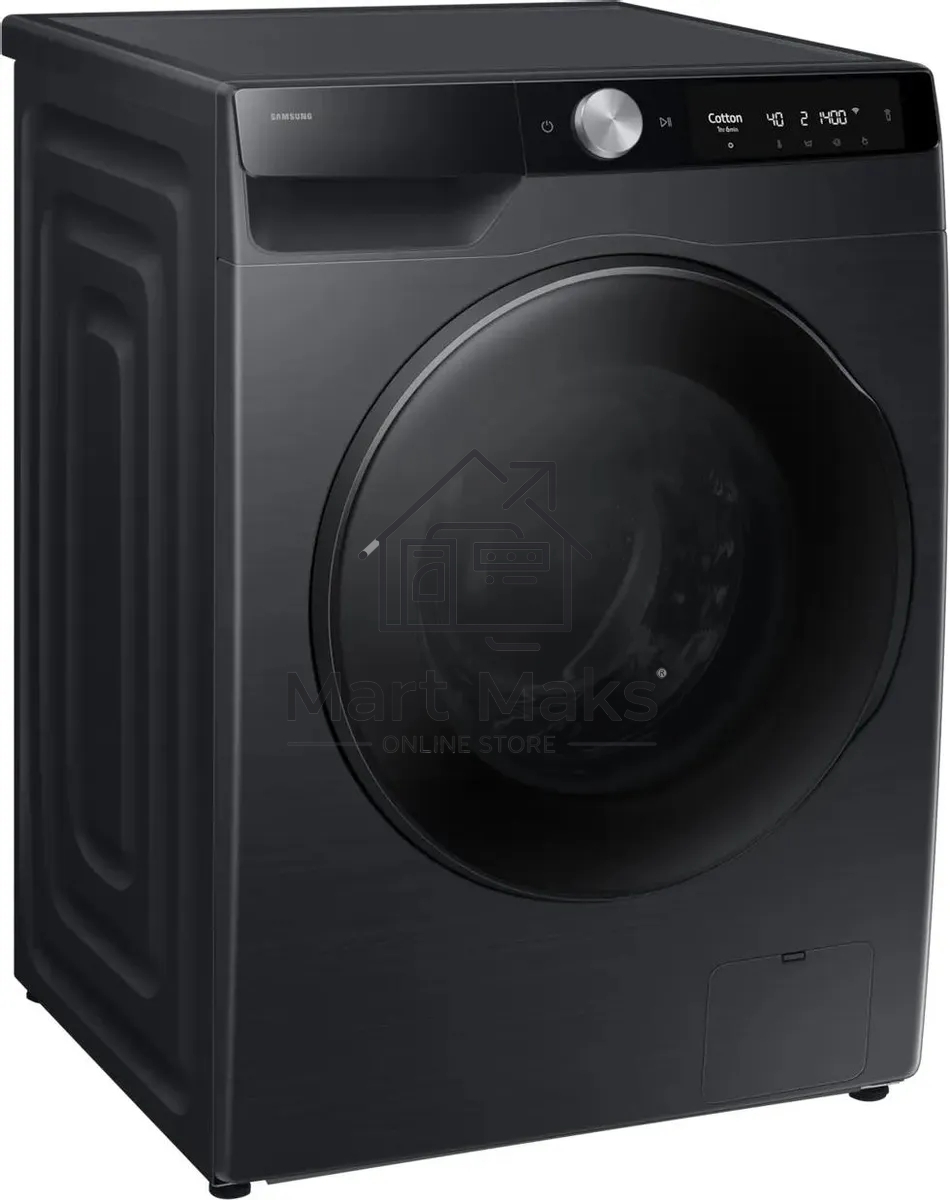 Стирально-сушильная машина Samsung WD11DG6B85BBLP черный, загрузка фронтальная 11 кг, 1400 об/мин, класс: A