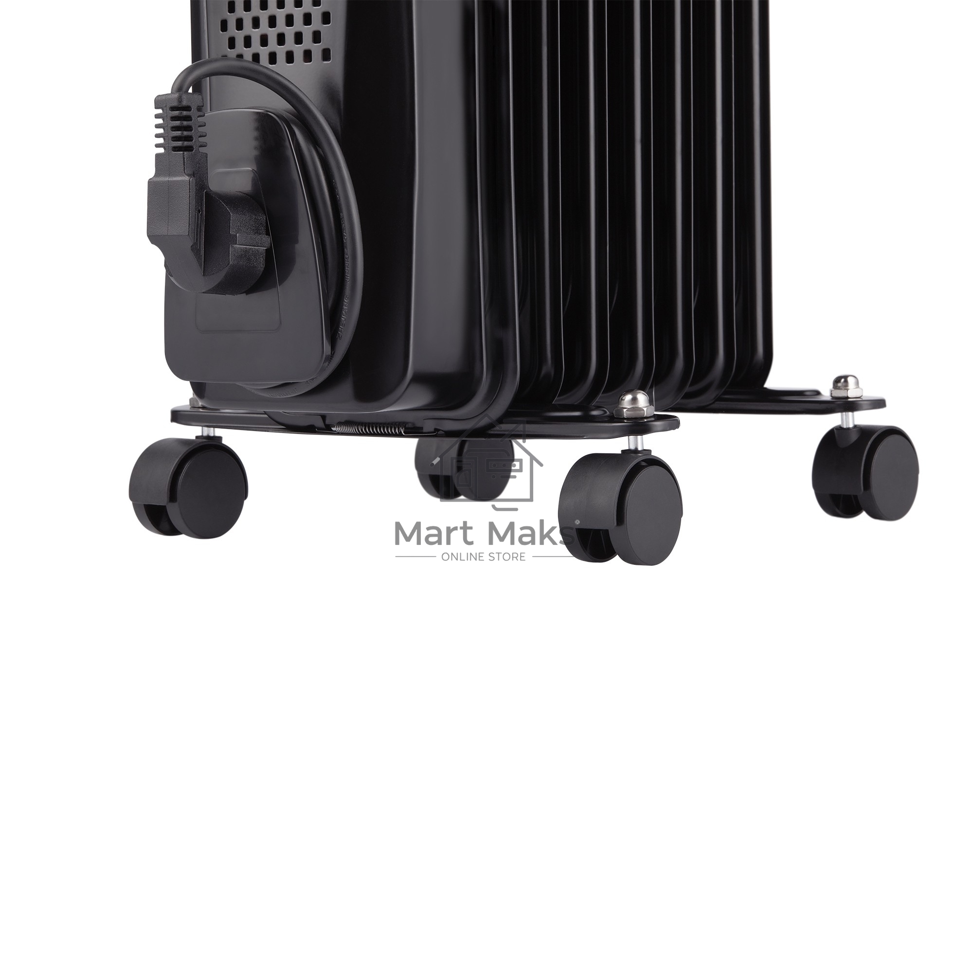 Масляный обогреватель Ballu Classic Black BOH/CL-07BRN (7 секций) (7 секций), черный, 1500 Вт, 20 м2, термостат
