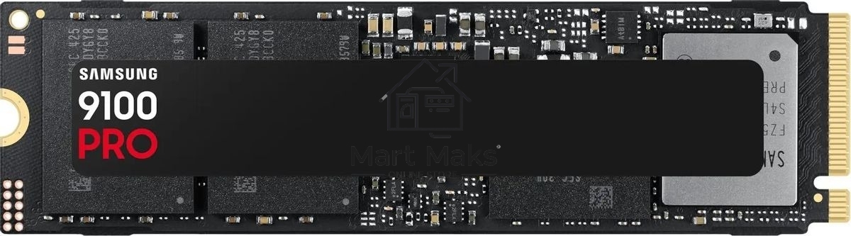 Твердотельный диск 4TB Samsung 9100 PRO, M.2, PCI-E 5.0 x4, TLC 3D NAND R/W - 14800/13400 MB/s