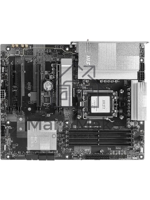 Материнская плата MSI PRO B850-P WIFI, AM5, AMD B850, 4xDDR5, 4xSATA, 3xM.2, 1xPCIe 5.0 x16, 1xPCIe 4.0 x4, 2xPCIe 3.0 x1, 1xHDMI, 1x5Gb LAN, Wi-Fi 7, 4xUSB 2.0, 1xUSB 3.2 Gen 1, 1xUSB 3.2 Gen 2, 2xUSB-C 3.2 Gen 2, 2x3.5 мм, 7.1, ATX