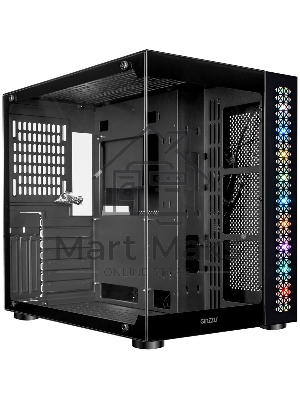 Компьютерный корпус Ginzzu V501 закаленное стекло 1*USB 3.0,1*USB 2.0, AU ATX