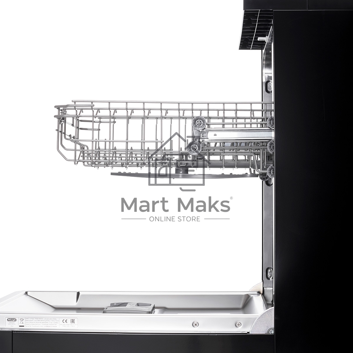 Посудомоечная машина DeLonghi DDWS09S Erea, черная, 44.8 см, 10 компл., 49 дБ, класс A++