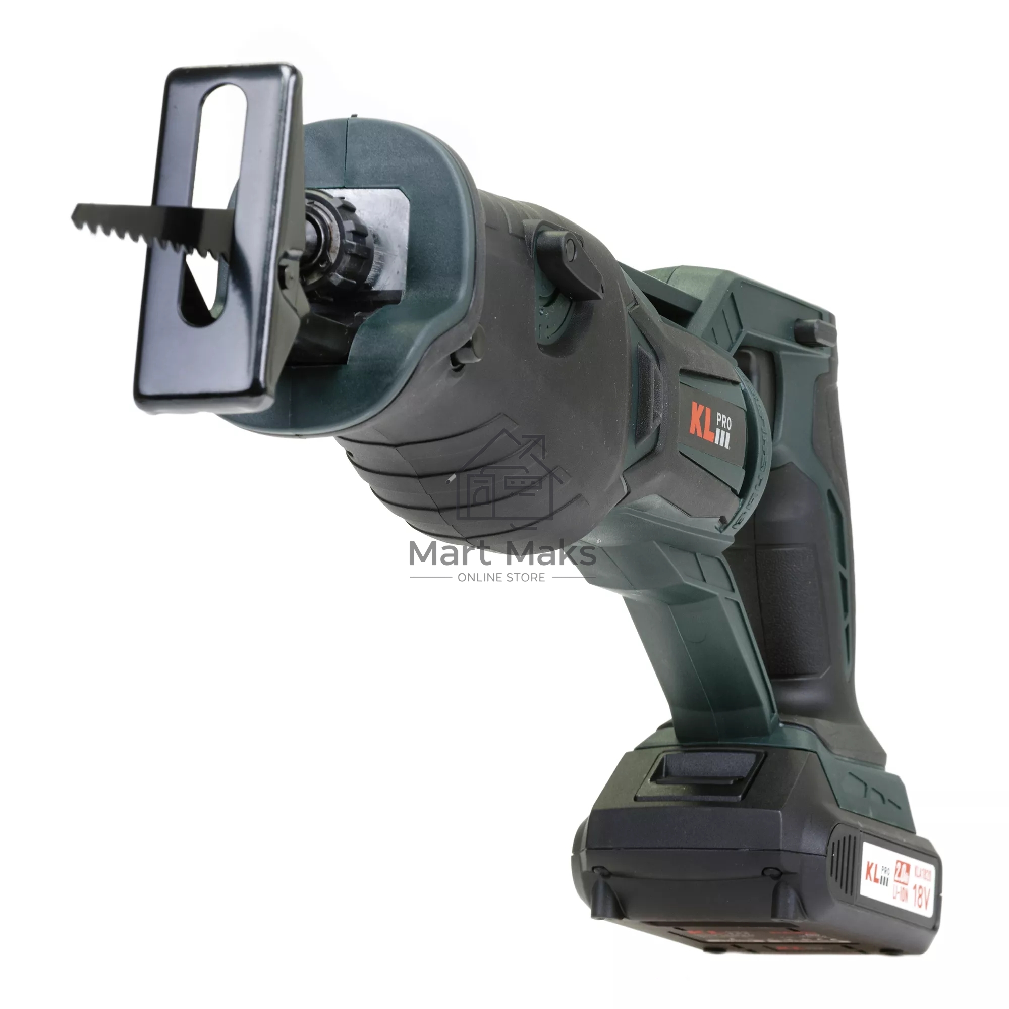 Профессиональная пила сабельная бесщеточная KLPRO KLTKT18B-20 (18 В, Li-ion-2шт, 2.0А·ч, полотна дерево/металл, ЗУ, сумка)