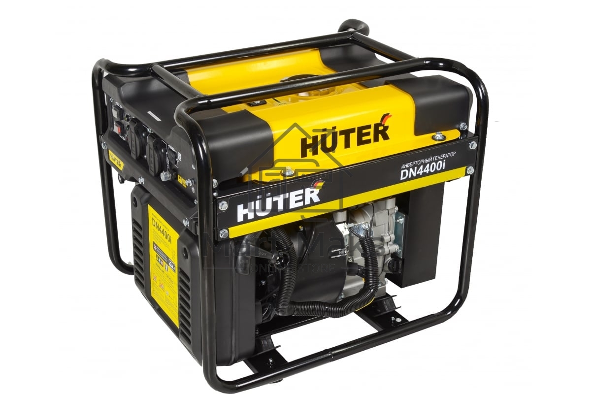 Электрогенератор бензиновый инверторный Huter DN4400i, 3.8 кВт, 86 дБ, 28.5 кг,