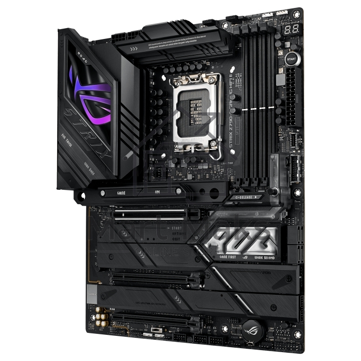 Материнская плата ASUS ROG STRIX Z790-E GAMING WIFI II, LGA 1700, Intel Z790, 4xDDR5, 4xSATA, 5xM.2, 1xPCIe 5.0 x16, 2xPCIe 4.0 x16, 2.5Gb LAN, 1xUSB-A 3.2 Gen 2, 2xUSB-A 3.2 Gen 2x2, 1xHDMI, 1xDP, 3x3.5 мм, 7.1, ATX
