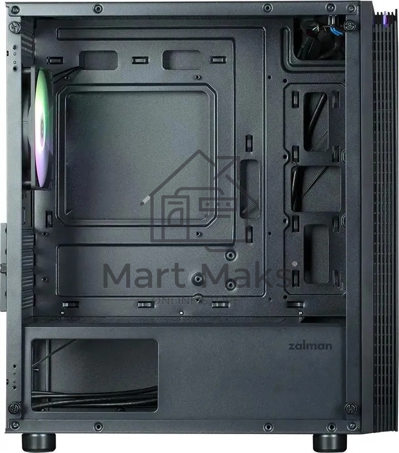 Компьютерный корпус Zalman ZM-T4 plus черный без БП mATX 1x80mm 3x120mm 1xUSB2.0 1xUSB3.0 audio bott PSU