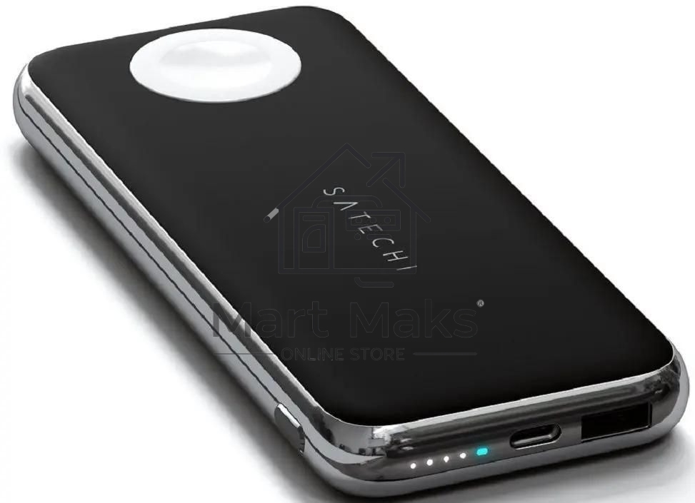 Беспроводное зарядное устройство Satechi Quatro Wireless Power Bank. серый космос ST-UC10WPBM