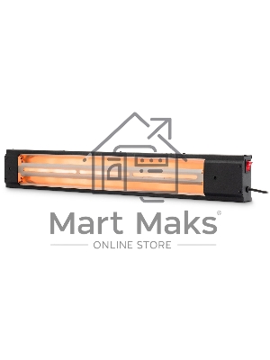 Обогреватель инфракрасный Starwind SHIRC-1020, черный, кварцевый, 2000 Вт, 25 м2