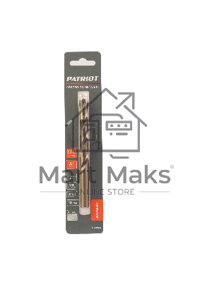 Сверло PATRIOT EXPERT по металлу, Р6М5К5, 10,0 мм, 1 шт в блистере