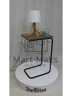 Столик придиванный SHEFFILTON SHT-CT9 дуб галифакс табак/черный муар ЛДСП/металл 205156