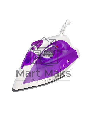 Утюг Maxvi SI1801 белый/фиолетовый