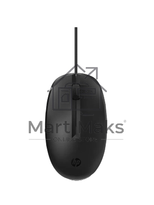 Мышь проводная HP 125 wired черный оптическая 1200dpi USB (M27531-001)