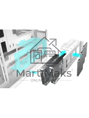 Корпус без блока питания Raijintek ATREUS BT7, Midi-Tower, TG, 7x120мм ARGB, 2xUSB-A 3.0 + 1xUSB Type-C , E-ATX, ATX, mATX, mITX White