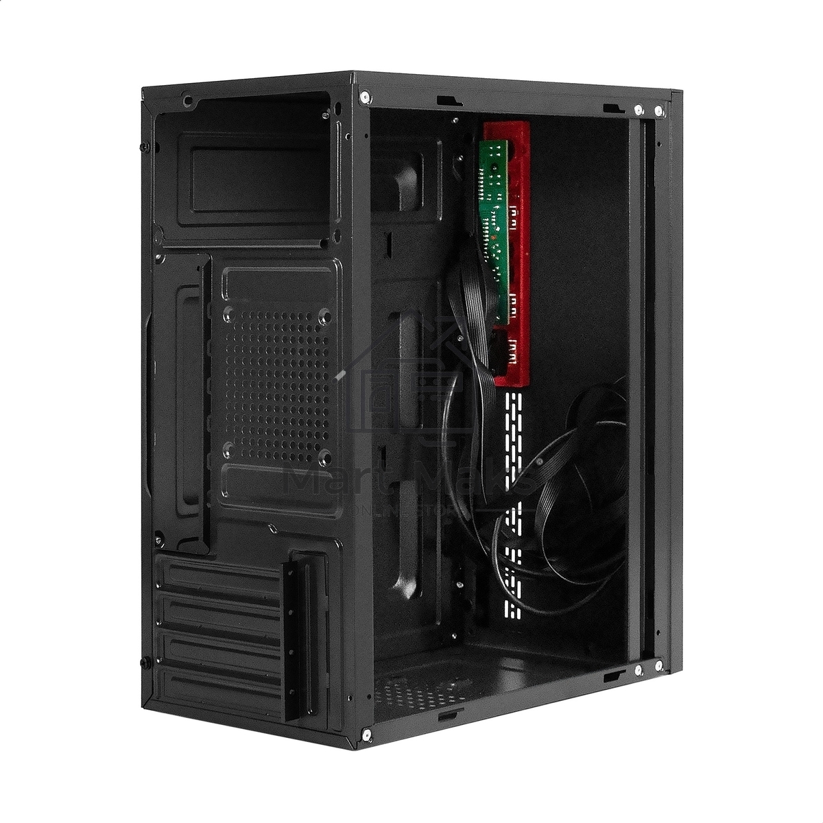 Компьютерный корпус Minitower ExeGate BAA-403U2-UNS500 (mATX, БП UNS500 с вент. 12см, 1*USB+2*USB3.0, HD Audio, черный)