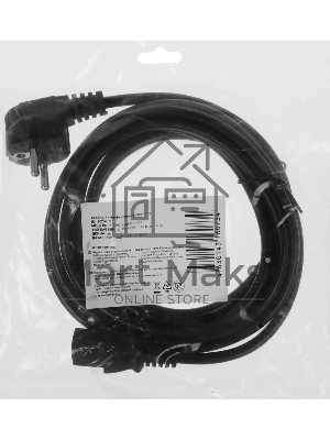 Кабель KingPrice KP-PC-Euro-C13-3m Евровилка IEC C13 3м черный