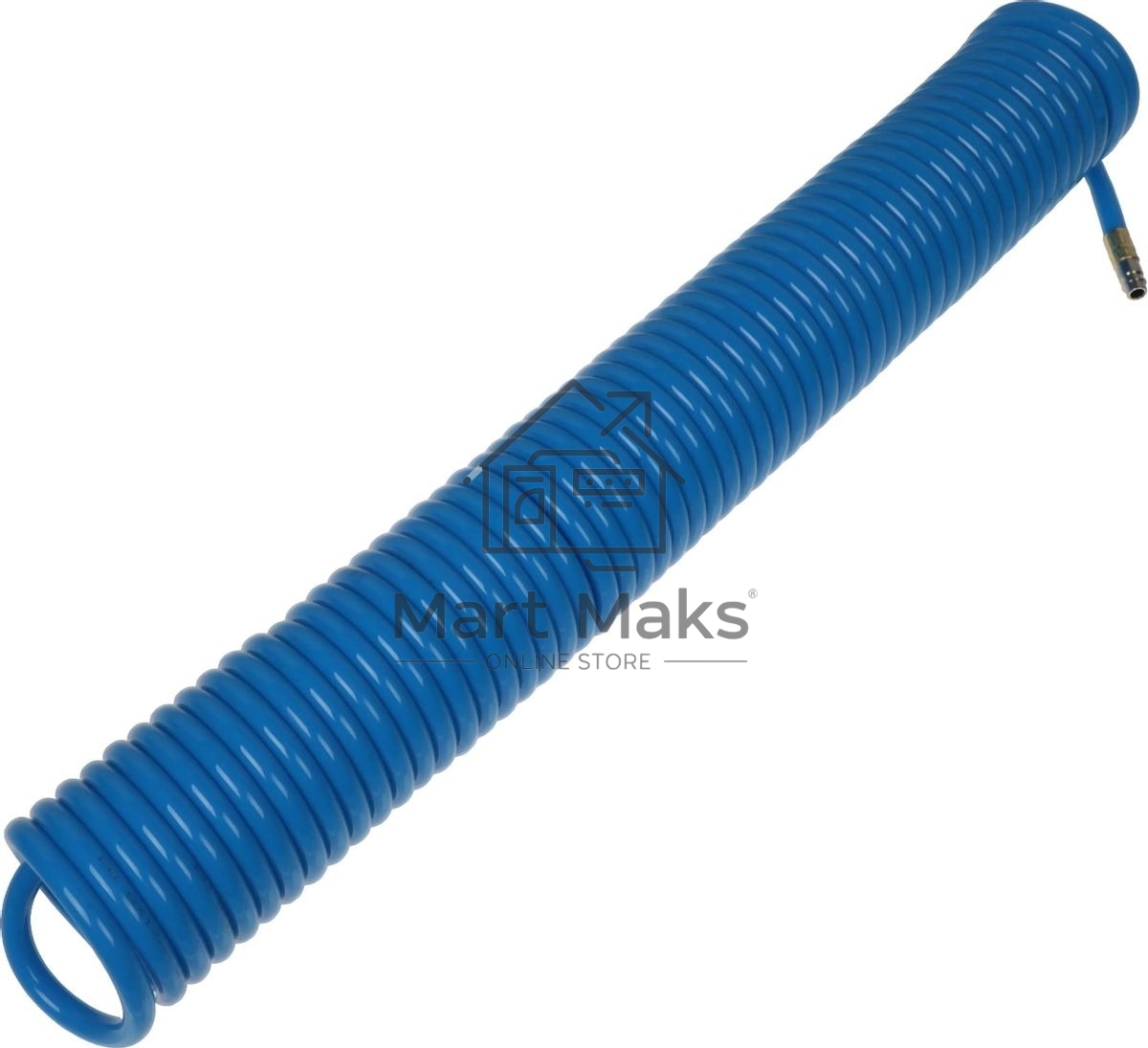 Пневматическое оборудование FUBAG Шланг спиральный с фитингами [170306] рапид полиуретан 15 бар 8х12мм 15м