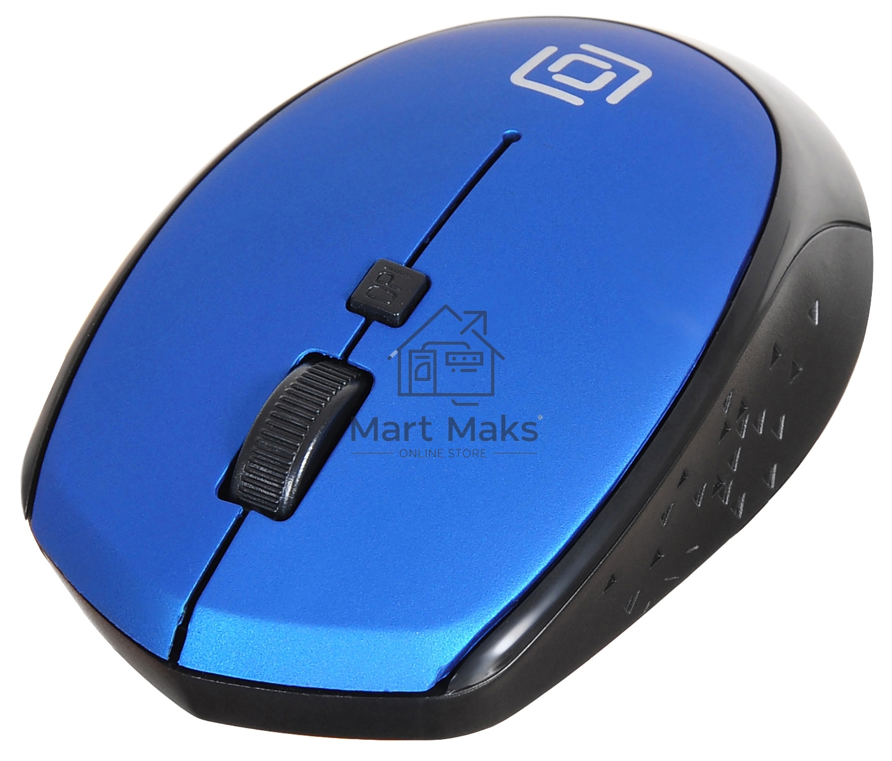Мышь беспроводная Oklick 488MW синий/черный, 1600 dpi, радиоканал, USB, кнопки - 4