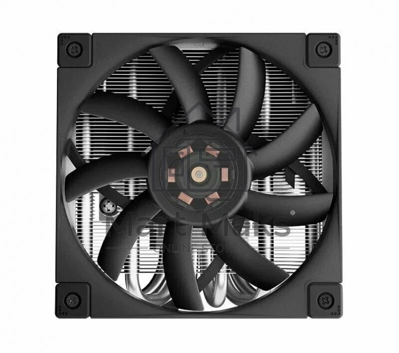 Кулер для процессора DEEPCOOL AN600 черный, 120 мм, алюминий, 1850 об/мин, 24.2 дБ, 4 pin, 180 Вт, 67 мм