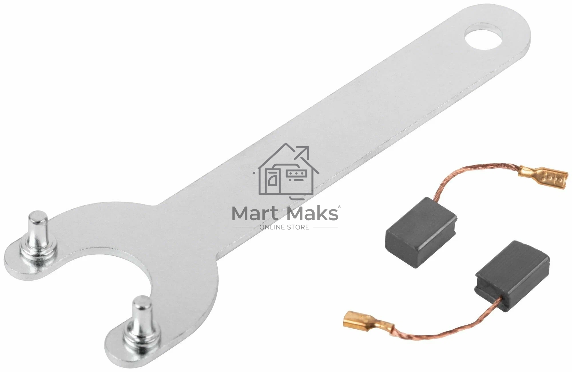 Углошлифовальная машина FIT AG-125/1100, 1100 Вт, 3000-11000 об/мин, КлК 125 мм, 2,3 кг, длинная, армир.ротор, б/с щеток, коробка