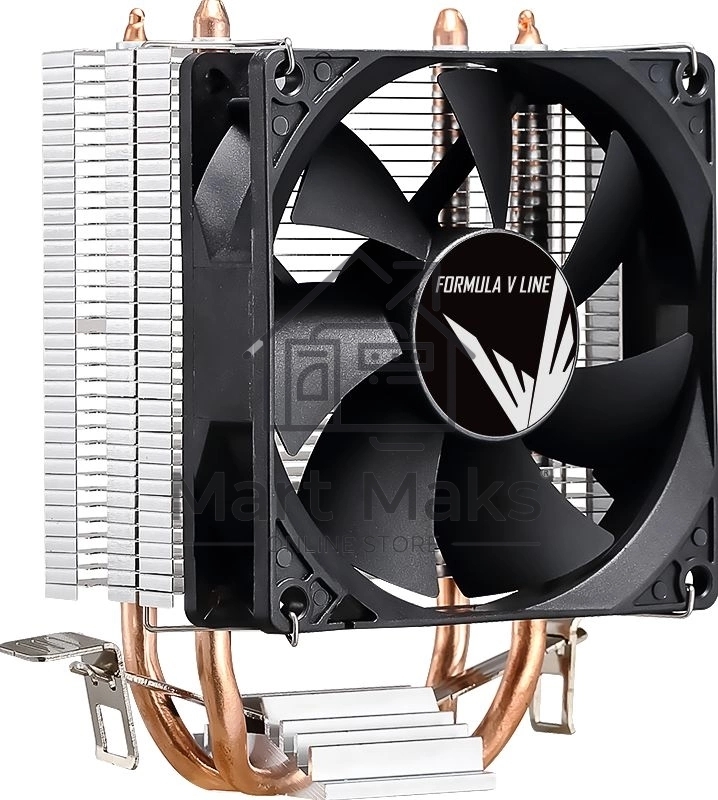 Устройство охлаждения (кулер) Aerocool Formula Ice Boid 2PSDB черный 90мм алюминий+медь 2100rpm 34db 4-pin 90W 135мм