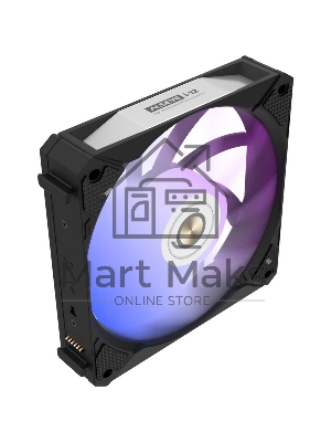 Вентилятор для корпуса Alseye i12B-K10 черный, 120 мм, 1800 об/мин, 33.2 дБ, 4 pin