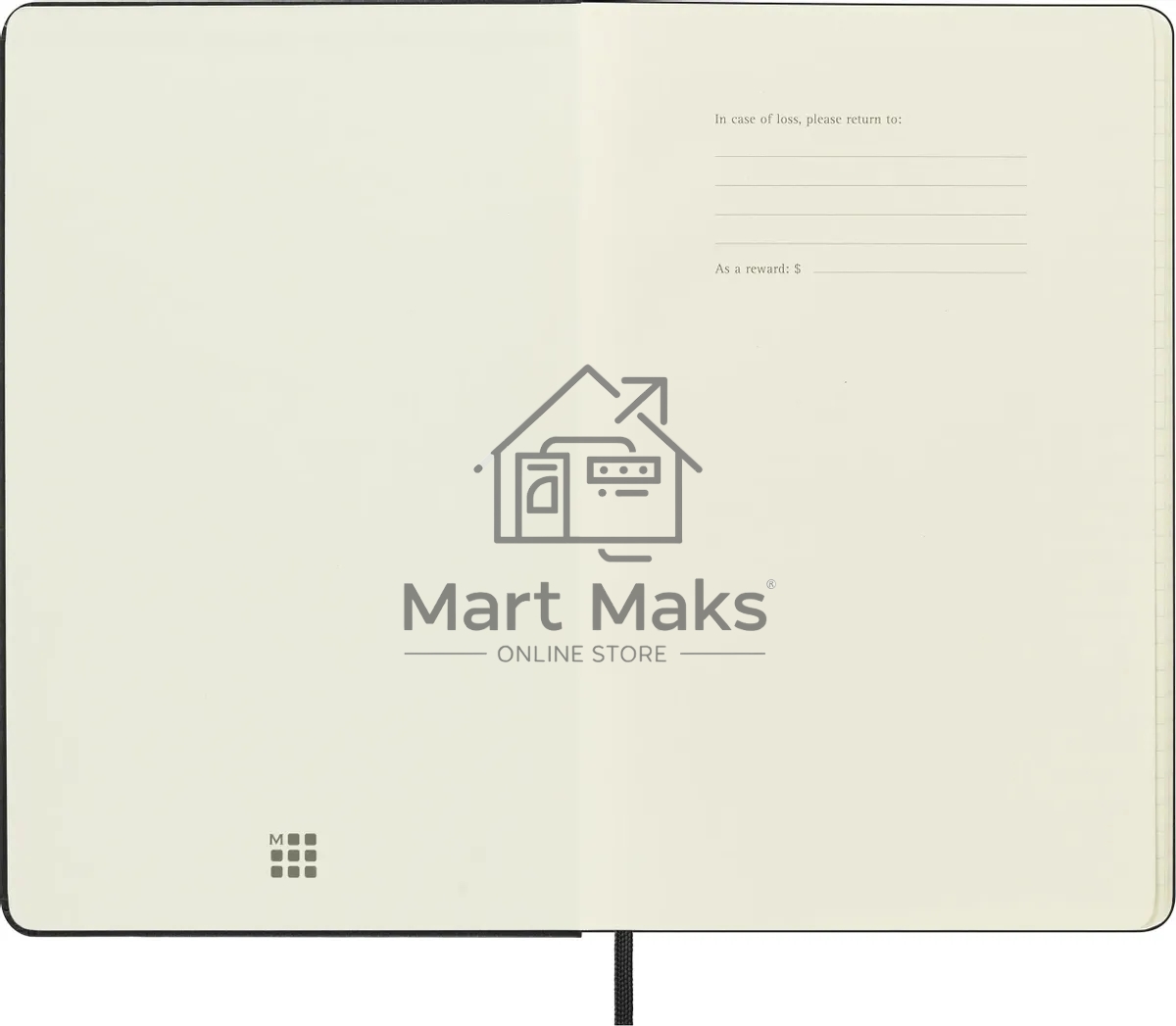 Набор Moleskine блокнот/ручка блокнот: Classic Large линейка черный