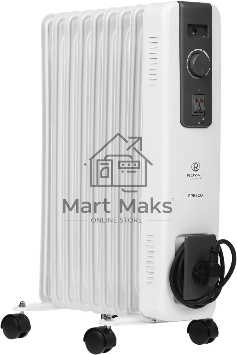 Радиатор масляный Royal Clima ROR-FR9-2000M 2000Вт белый/черный