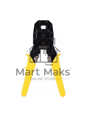 Обжимные клещи Deli DL2468 4P,6P,8P Размер: 200 мм. Спецификация обжима: 4P, 6P, 8P. Холоднокатаный стальной лист с черной отделкой ручка из ПВХ. Многофункциональность: резка проволоки, зачистка.