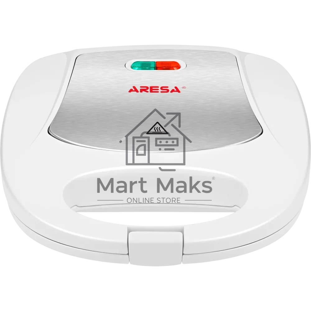 Сэндвичница Aresa AR-1205. 750 Вт. Термостойкий пластик со вставками из хромированной стали. Две сэндвичные формы.