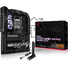 Материнская плата ASUS ROG CROSSHAIR X870E HERO BTF, AM5, AMD X870E, 4xDDR5, 4xSATA, 5xM.2, 1xPCIe 5.0 x16, 1xPCIe 4.0 x4, 1xHDMI, 1x2.5Gb LAN, 1x5Gb LAN, Wi-Fi 7, Bluetooth 5.4, 2xUSB-C 40Gbps (USB4 / Gen3x2), 2xUSB-C 20Gbps (USB 3.2 Gen2x2), 6xUSB-A 10Gbps, 3x3.5 мм, 7.1, ATX