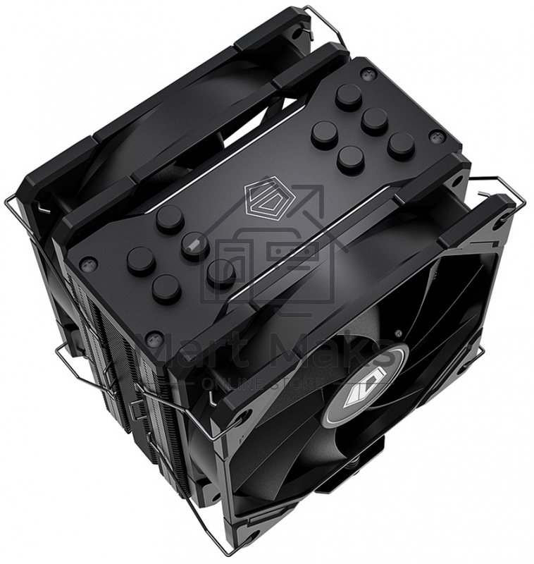 Кулер для процессора ID-COOLING SE-225-XT-BLACK-V2 черный 120мм алюминий+медь 1800rpm 35.2db 4-pin 220W 154мм