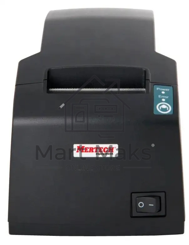 Чековый принтер Mertech G58 прямая термопечать, 203 dpi, 100 мм/сек, Ethernet, RS-232, USB, черный