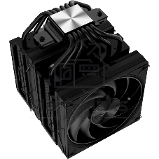 Кулер для процессора SAMA A60B черный, 2x120 мм, алюминий/медь, 800-2200 об/мин, 29 дБ, 4 pin PWM, 265 Вт, высота 156.5 мм