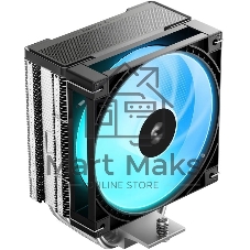 Устройство охлаждения(кулер) Deepcool AG400 G2 ARGB Soc-AM5/AM4/1200/1700/1851 серебристый/черный 4-pin 30.93dB Al+Cu 230W 641gr Ret (R-AG400-BKAMMG2-G)