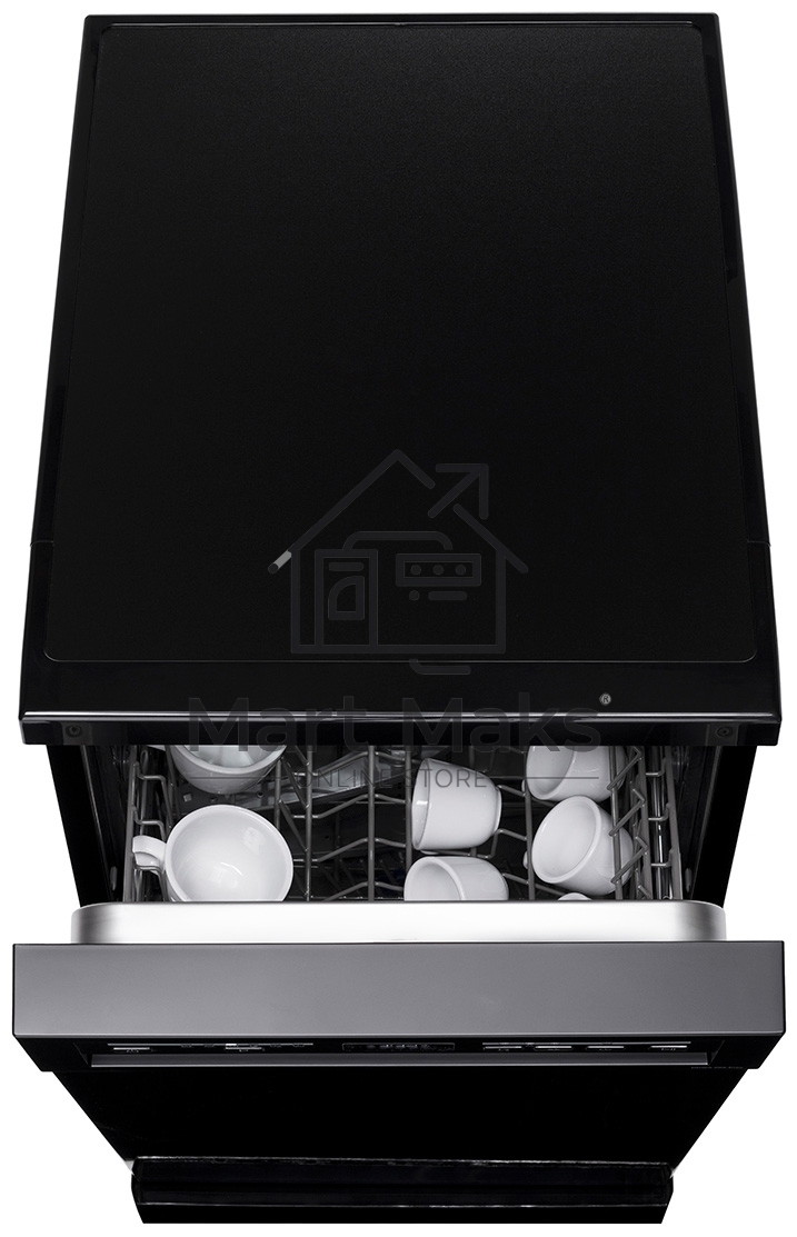 Посудомоечная машина DeLonghi DDWS09S Erea, черная, 44.8 см, 10 компл., 49 дБ, класс A++