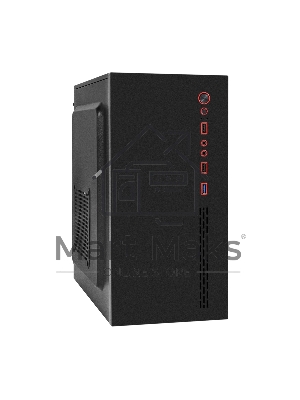 Компьютерный корпус Minitower ExeGate BAA-403U2-UNS500 (mATX, БП UNS500 с вент. 12см, 1*USB/2*USB 3.0, HD Audio, черный)