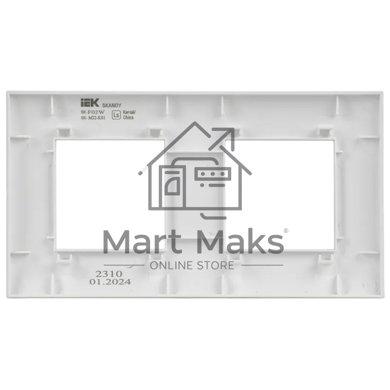 Рамка 2-ая SK-F02W IEK SKANDY Арктический белый