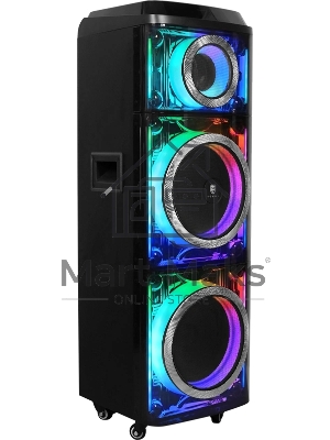 Колонка портативная Ural 203 черный 2000W 1.1 BT/3.5Jack/USB-C 15м 9000mAh (УРАЛ МОЛОТ 203)