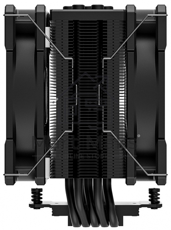 Кулер для процессора ID-COOLING SE-225-XT-BLACK-V2 черный 120мм алюминий+медь 1800rpm 35.2db 4-pin 220W 154мм