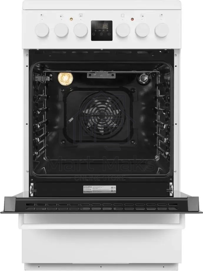 Плита электрическая Maunfeld MEC57CW08TD белый, конфорок 4 шт, духовка 59 л, 50 см x 85 см x 60 см