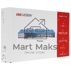 Коммутатор Hikvision DS-3E0526P-E, 24×1 Гбит/с PoE+ + 1×1 Гбит/с SFP, неуправляемый