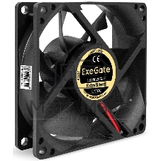 Вентилятор корпусной ExeGate ExtraSilent ES08025S2P, 80 мм, 1900 об/мин, 20 дБ, 2-pin, без подсветки