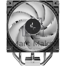Устройство охлаждения(кулер) Deepcool AG400 G2 ARGB Soc-AM5/AM4/1200/1700/1851 серебристый/черный 4-pin 30.93dB Al+Cu 230W 641gr Ret (R-AG400-BKAMMG2-G)