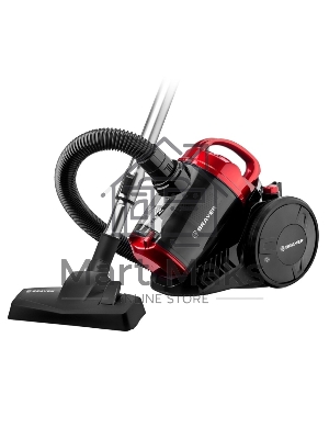 Пылесос BRAYER BR4202 черный/красный, 450/2200 Вт, уборка сухая, пылесборник контейнер 2.5 л