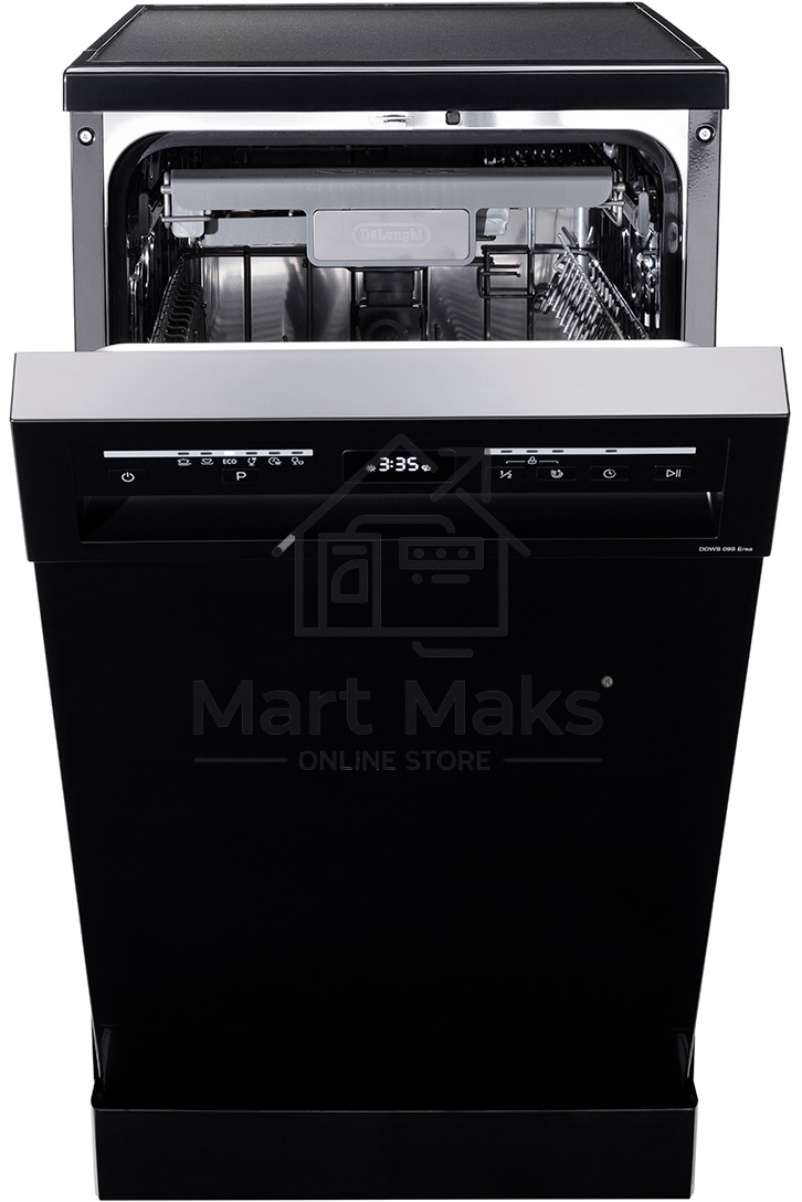 Посудомоечная машина DeLonghi DDWS09S Erea, черная, 44.8 см, 10 компл., 49 дБ, класс A++
