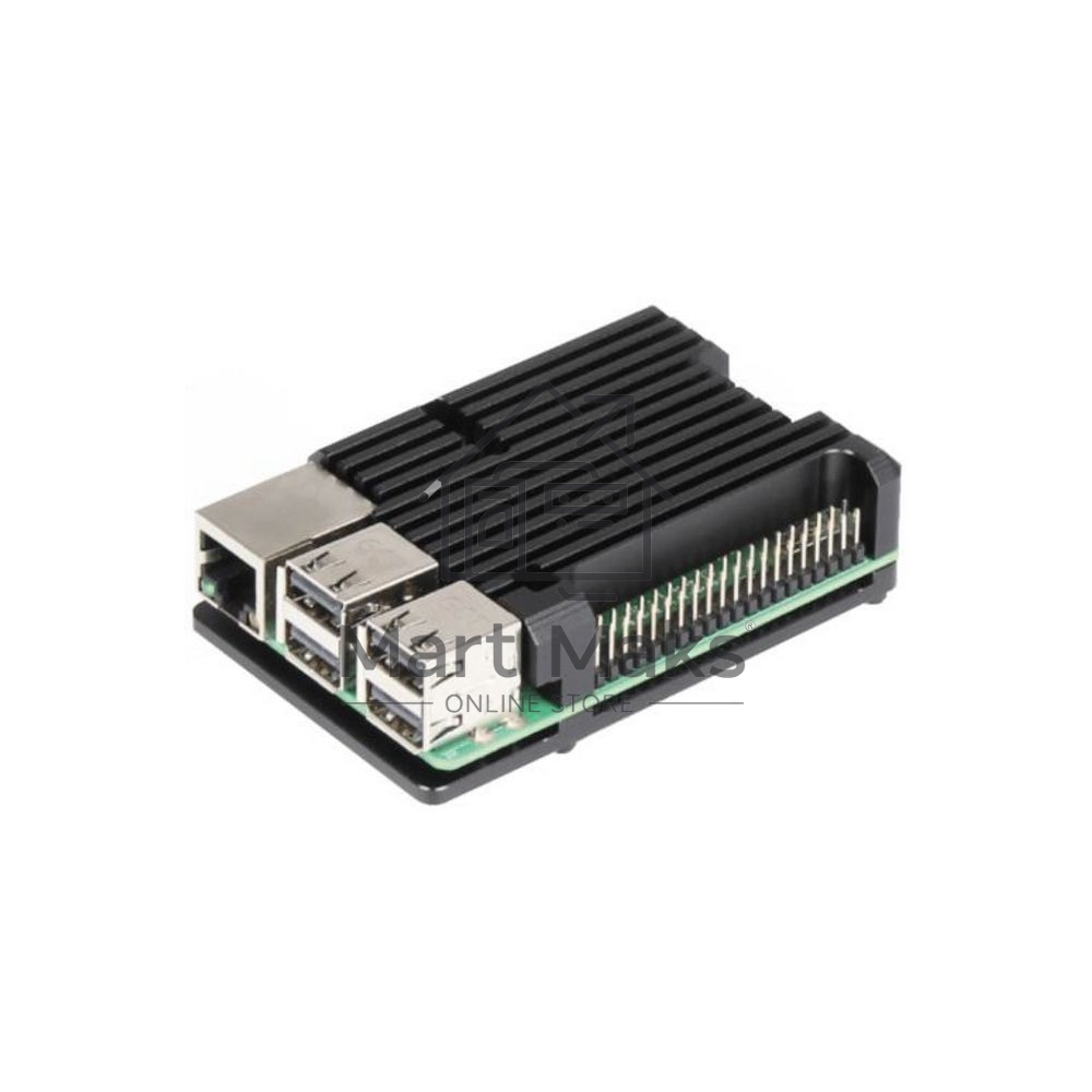 Корпус ACD RA460 черный Metal Aluminum Case for Raspberry Pi 3B/3B+