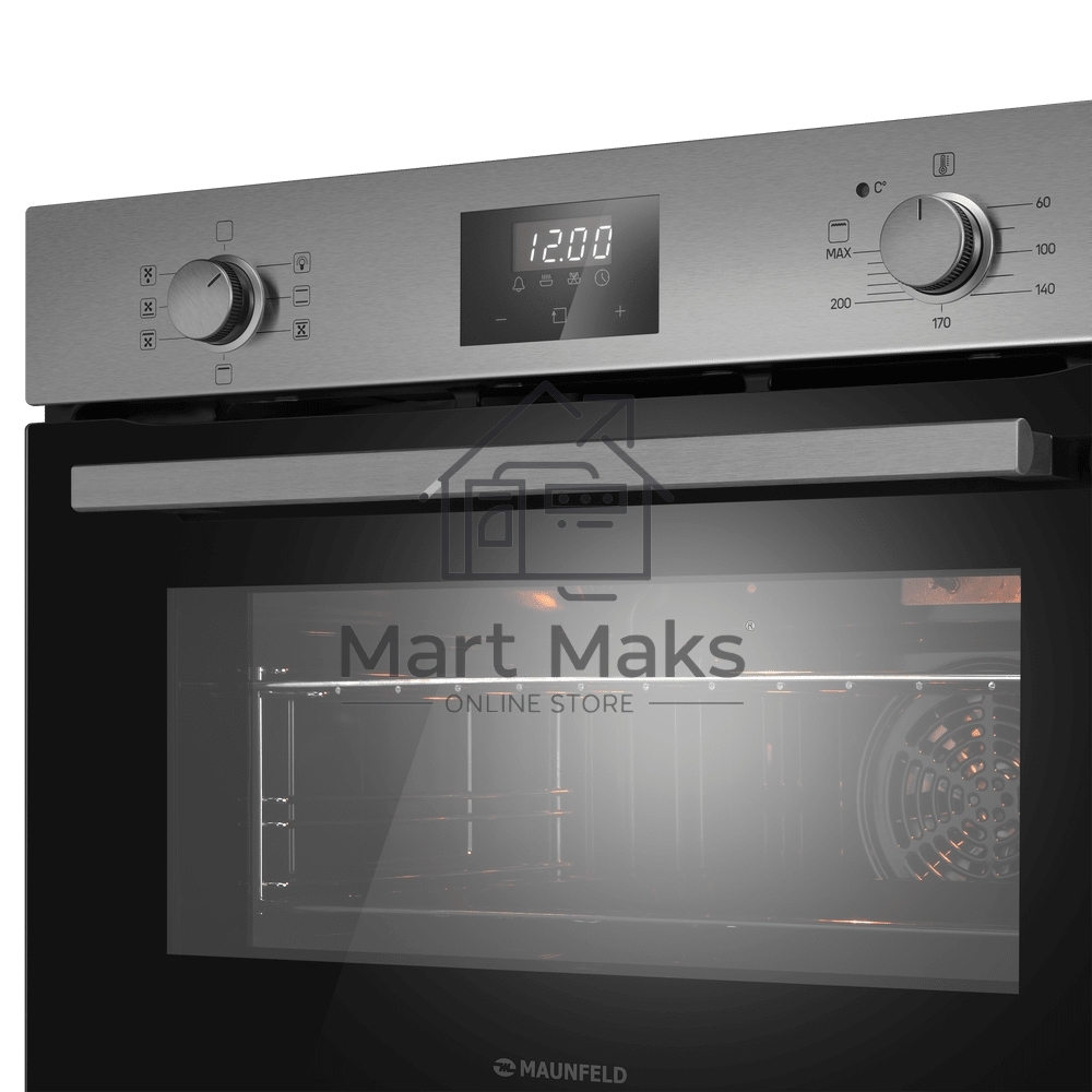 Шкаф духовой электрический Maunfeld AMCO537S 53 л, нержавеющая сталь