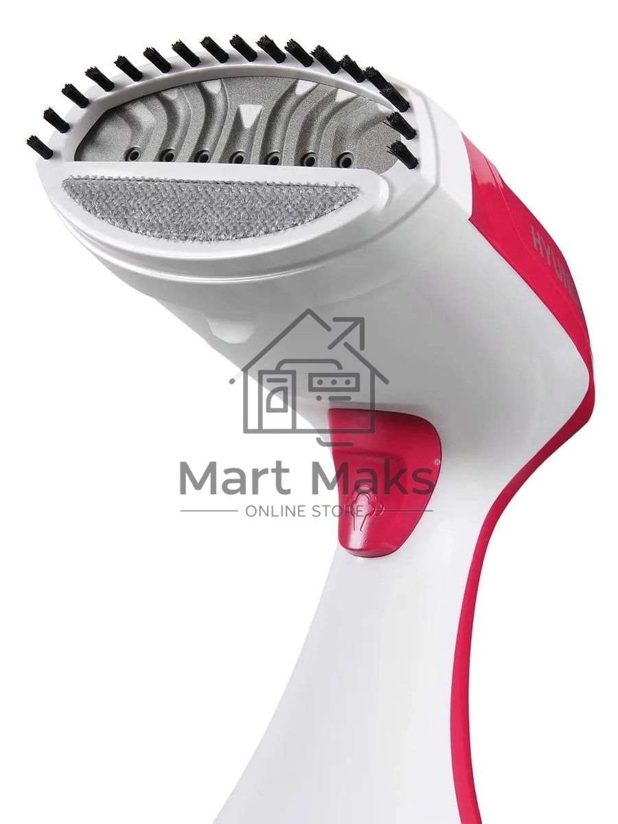 Отпариватель Hyundai H-HS02123 белый/вишневый, 1650 Вт, 28 г/мин, 300 мл